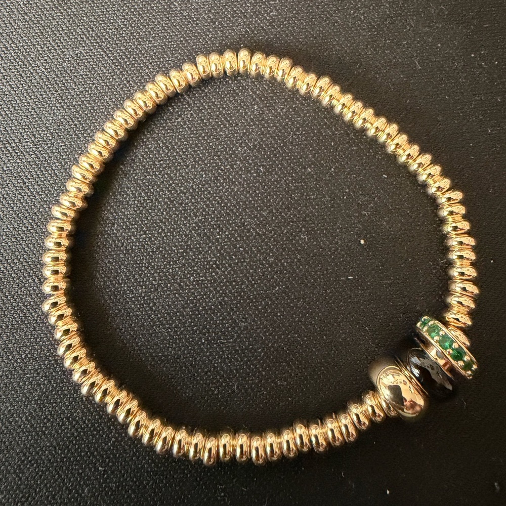 Roxanne Assoulin Gold Bracelet with Red, Black, and Turquoise Accents - Picture 2 of 5